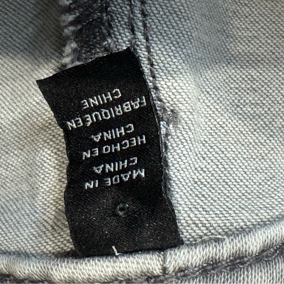 WHBM Stylish Gray High-Waisted moto Jeans - Picture 4 of 8